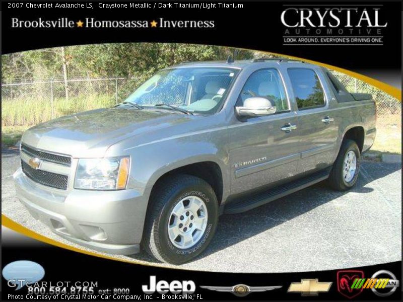 Graystone Metallic / Dark Titanium/Light Titanium 2007 Chevrolet Avalanche LS