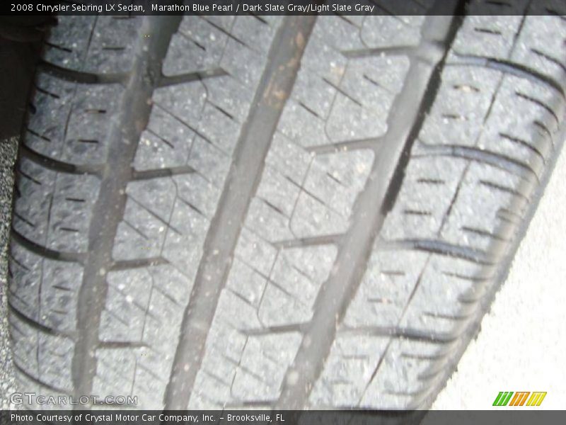 Marathon Blue Pearl / Dark Slate Gray/Light Slate Gray 2008 Chrysler Sebring LX Sedan