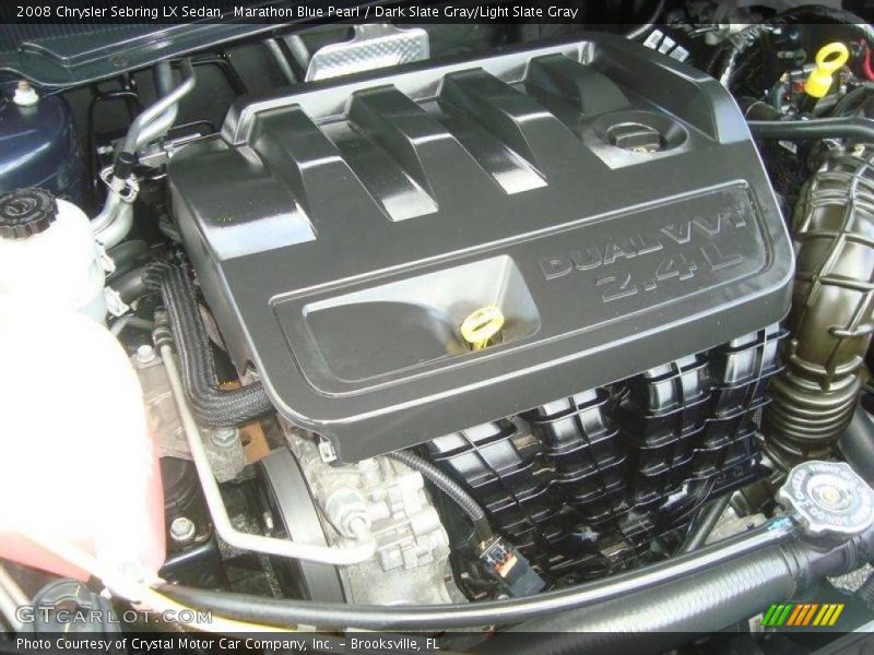 Marathon Blue Pearl / Dark Slate Gray/Light Slate Gray 2008 Chrysler Sebring LX Sedan