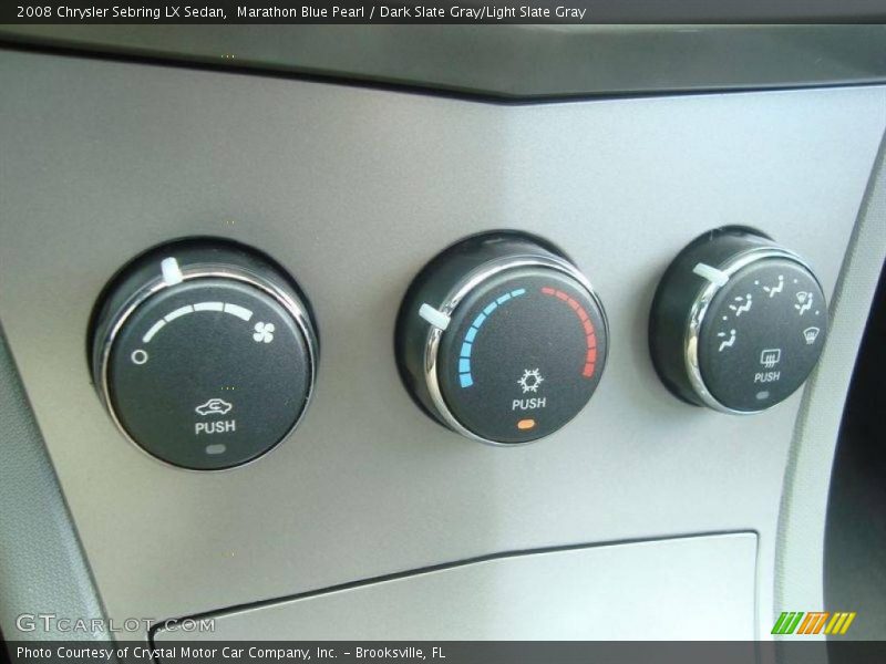 Marathon Blue Pearl / Dark Slate Gray/Light Slate Gray 2008 Chrysler Sebring LX Sedan