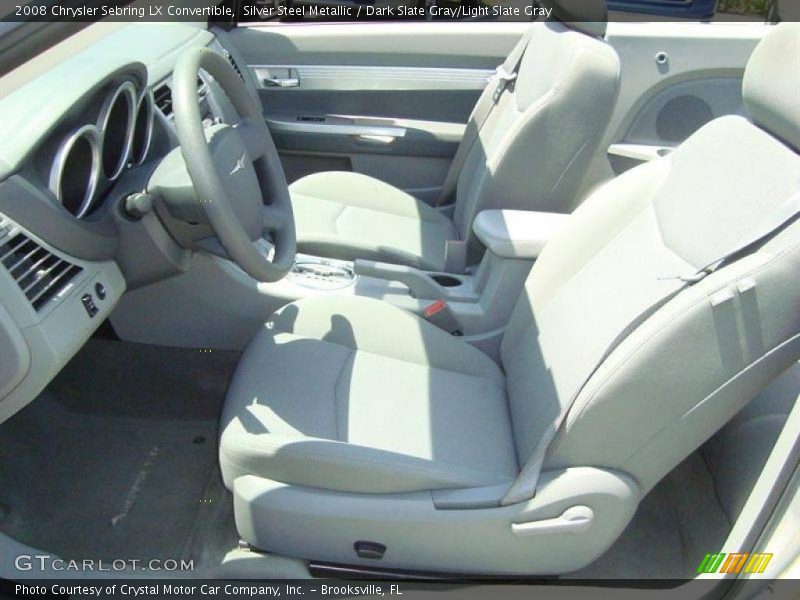 Silver Steel Metallic / Dark Slate Gray/Light Slate Gray 2008 Chrysler Sebring LX Convertible