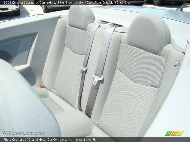 Silver Steel Metallic / Dark Slate Gray/Light Slate Gray 2008 Chrysler Sebring LX Convertible