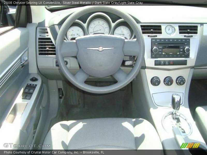 Silver Steel Metallic / Dark Slate Gray/Light Slate Gray 2008 Chrysler Sebring LX Convertible