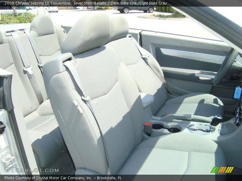 Silver Steel Metallic / Dark Slate Gray/Light Slate Gray 2008 Chrysler Sebring LX Convertible