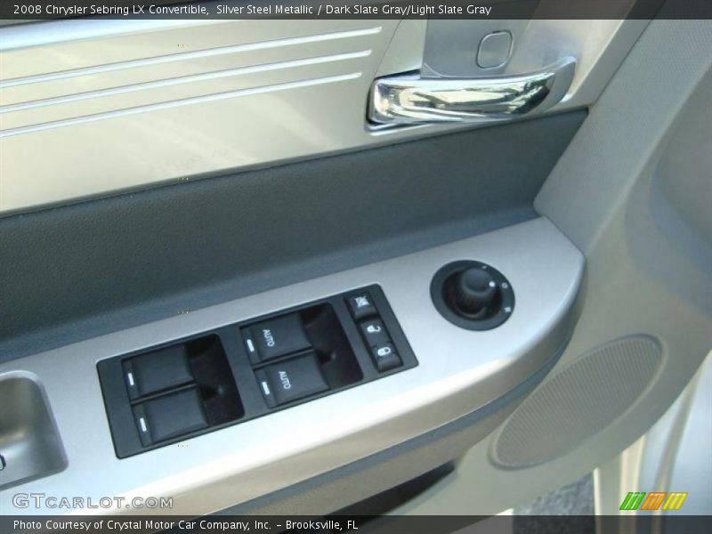 Silver Steel Metallic / Dark Slate Gray/Light Slate Gray 2008 Chrysler Sebring LX Convertible