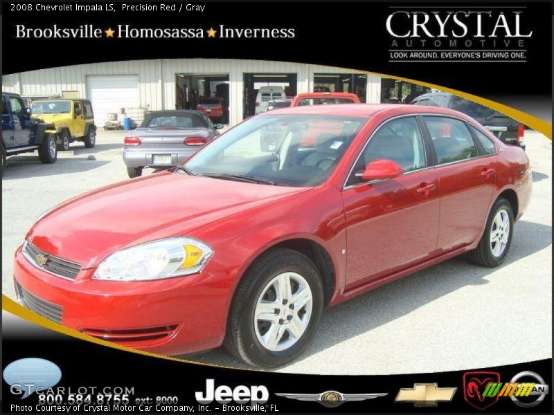 Precision Red / Gray 2008 Chevrolet Impala LS