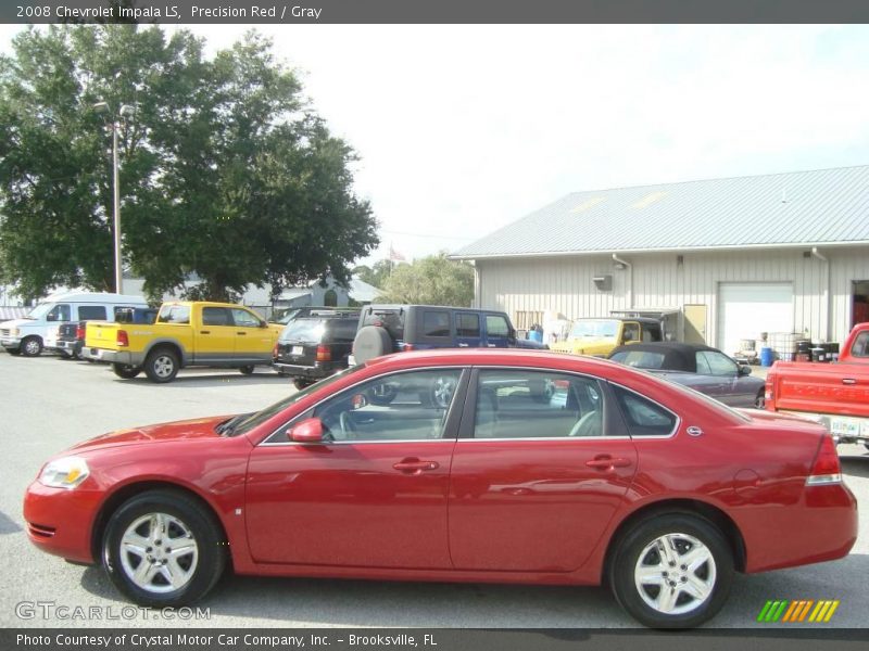 Precision Red / Gray 2008 Chevrolet Impala LS