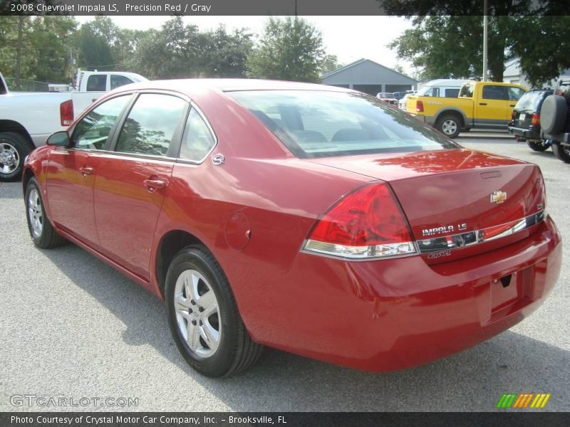 Precision Red / Gray 2008 Chevrolet Impala LS