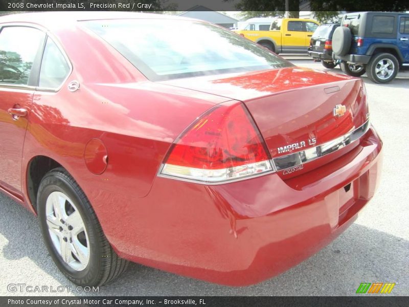 Precision Red / Gray 2008 Chevrolet Impala LS