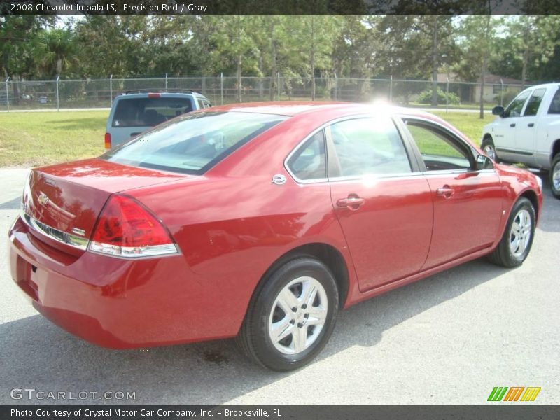 Precision Red / Gray 2008 Chevrolet Impala LS