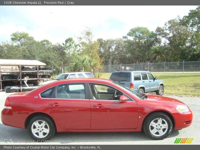 Precision Red / Gray 2008 Chevrolet Impala LS