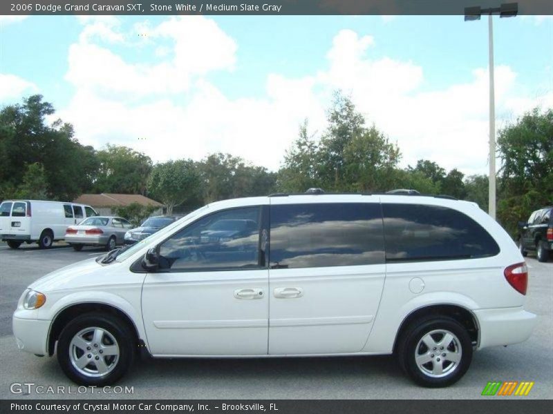 Stone White / Medium Slate Gray 2006 Dodge Grand Caravan SXT