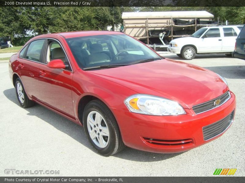 Precision Red / Gray 2008 Chevrolet Impala LS
