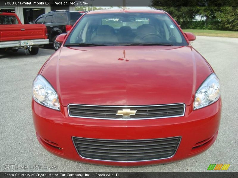Precision Red / Gray 2008 Chevrolet Impala LS