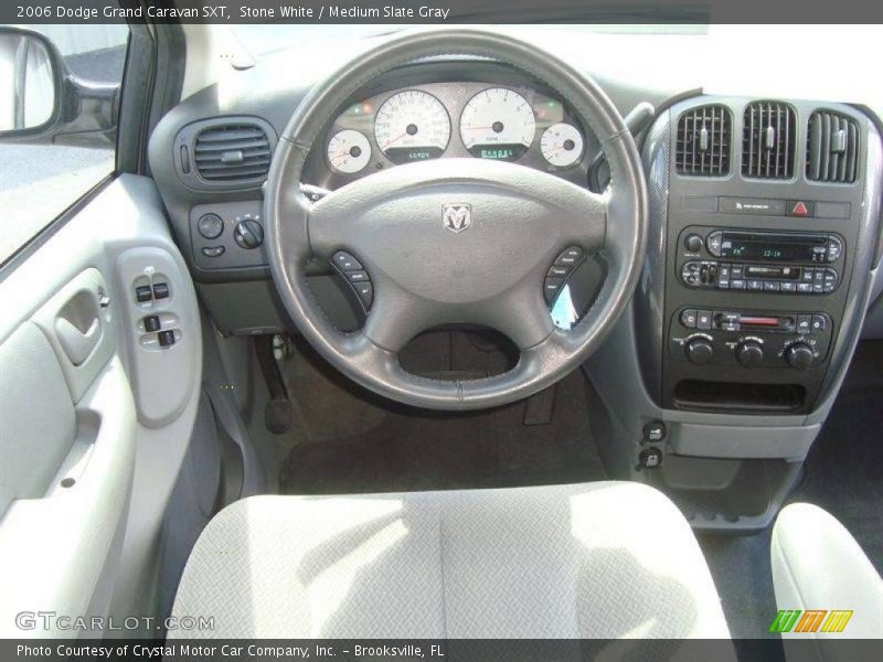 Stone White / Medium Slate Gray 2006 Dodge Grand Caravan SXT