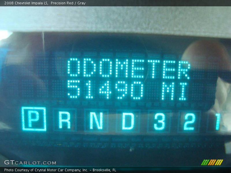 Precision Red / Gray 2008 Chevrolet Impala LS