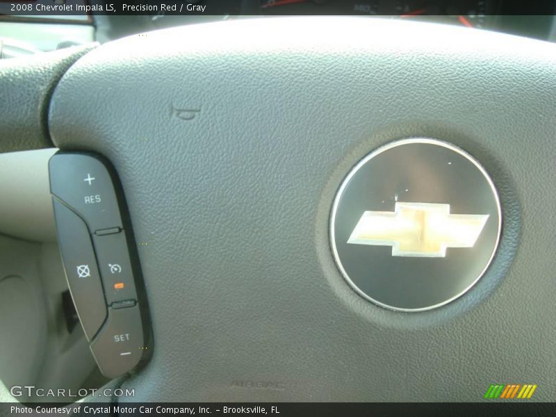 Precision Red / Gray 2008 Chevrolet Impala LS