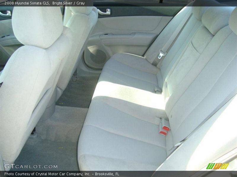 Bright Silver / Gray 2008 Hyundai Sonata GLS