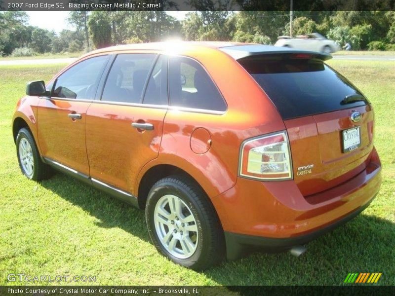 Blazing Copper Metallic / Camel 2007 Ford Edge SE