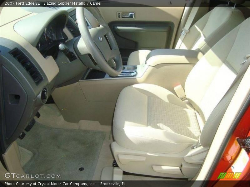 Blazing Copper Metallic / Camel 2007 Ford Edge SE
