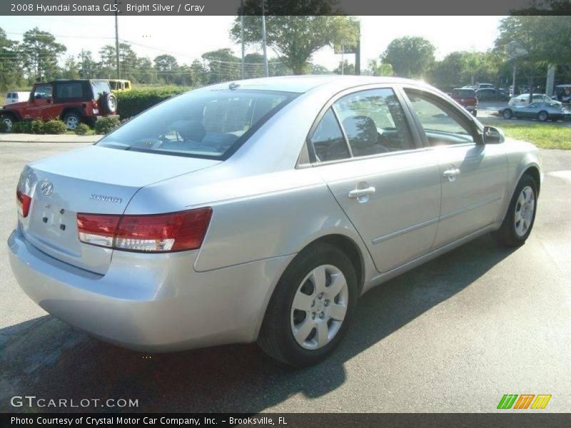 Bright Silver / Gray 2008 Hyundai Sonata GLS