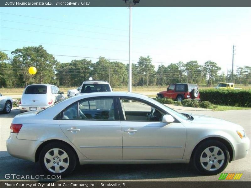 Bright Silver / Gray 2008 Hyundai Sonata GLS