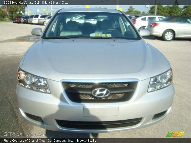 Bright Silver / Gray 2008 Hyundai Sonata GLS