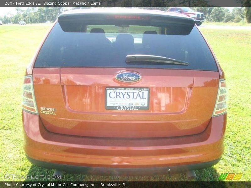Blazing Copper Metallic / Camel 2007 Ford Edge SE