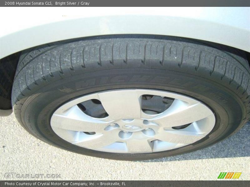 Bright Silver / Gray 2008 Hyundai Sonata GLS
