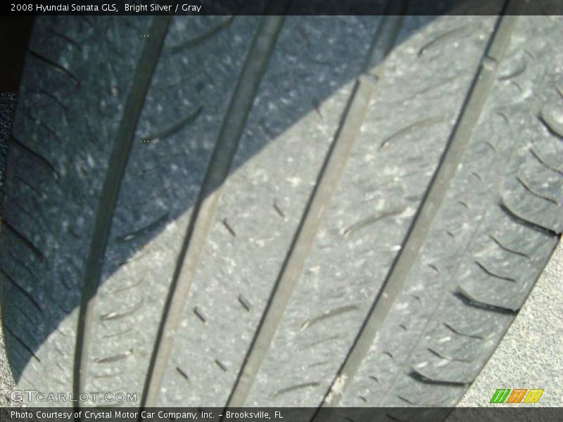 Bright Silver / Gray 2008 Hyundai Sonata GLS