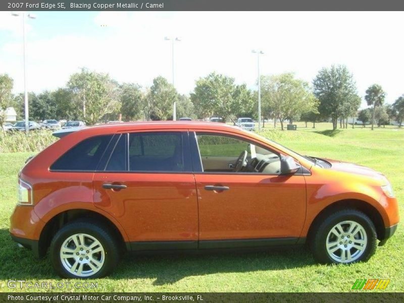 Blazing Copper Metallic / Camel 2007 Ford Edge SE