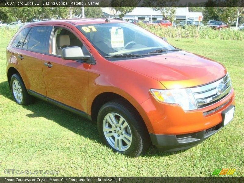 Blazing Copper Metallic / Camel 2007 Ford Edge SE