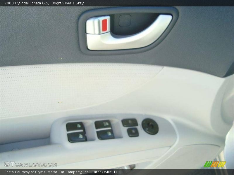 Bright Silver / Gray 2008 Hyundai Sonata GLS