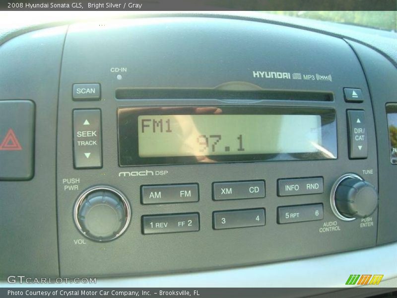 Bright Silver / Gray 2008 Hyundai Sonata GLS