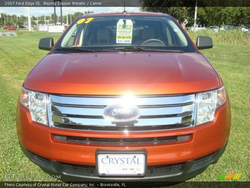 Blazing Copper Metallic / Camel 2007 Ford Edge SE