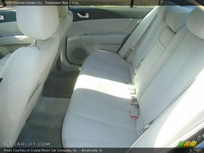 Deepwater Blue / Gray 2008 Hyundai Sonata GLS