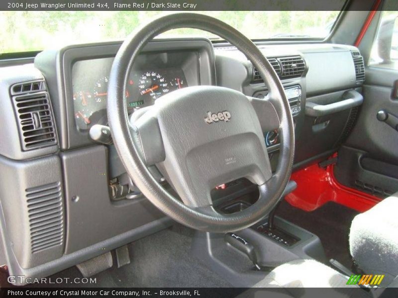 Flame Red / Dark Slate Gray 2004 Jeep Wrangler Unlimited 4x4