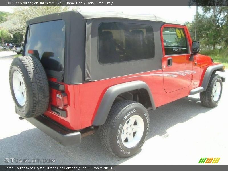 Flame Red / Dark Slate Gray 2004 Jeep Wrangler Unlimited 4x4