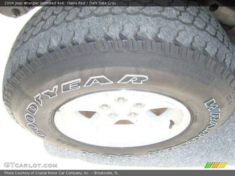 Flame Red / Dark Slate Gray 2004 Jeep Wrangler Unlimited 4x4