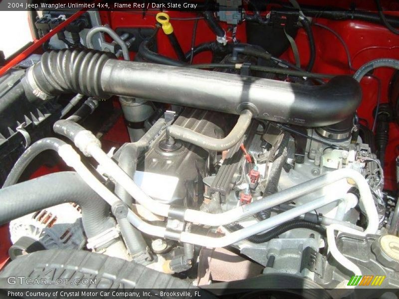 Flame Red / Dark Slate Gray 2004 Jeep Wrangler Unlimited 4x4