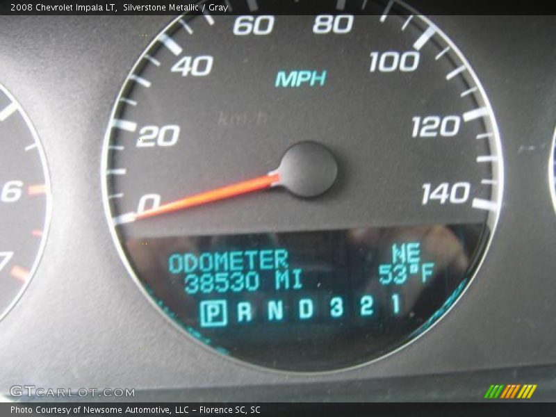 Silverstone Metallic / Gray 2008 Chevrolet Impala LT