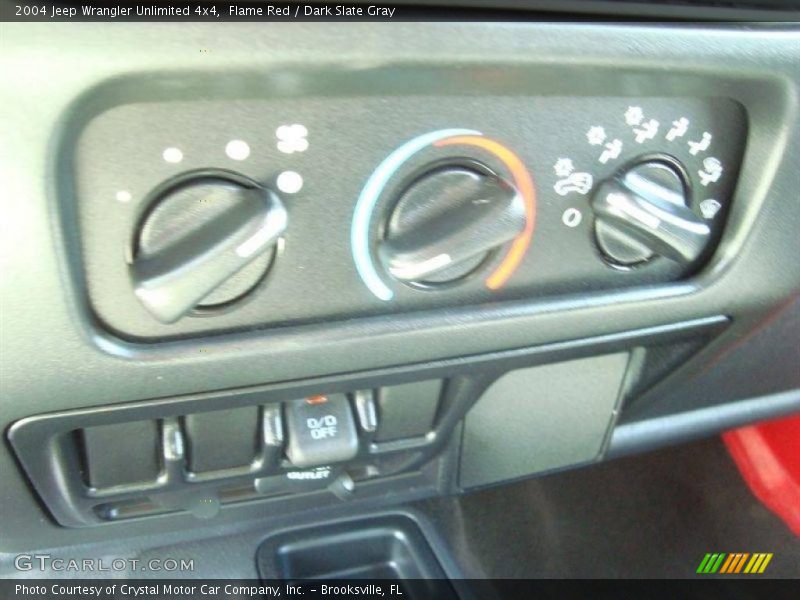 Flame Red / Dark Slate Gray 2004 Jeep Wrangler Unlimited 4x4