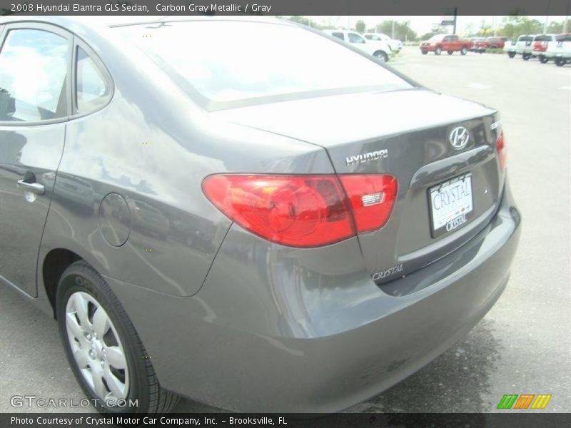 Carbon Gray Metallic / Gray 2008 Hyundai Elantra GLS Sedan