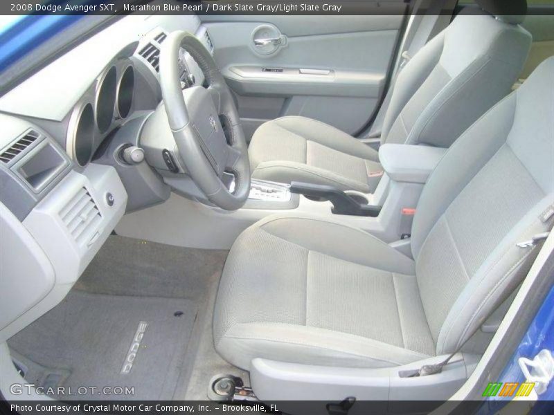 Marathon Blue Pearl / Dark Slate Gray/Light Slate Gray 2008 Dodge Avenger SXT