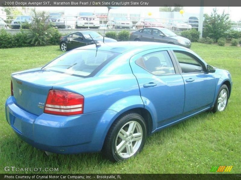 Marathon Blue Pearl / Dark Slate Gray/Light Slate Gray 2008 Dodge Avenger SXT