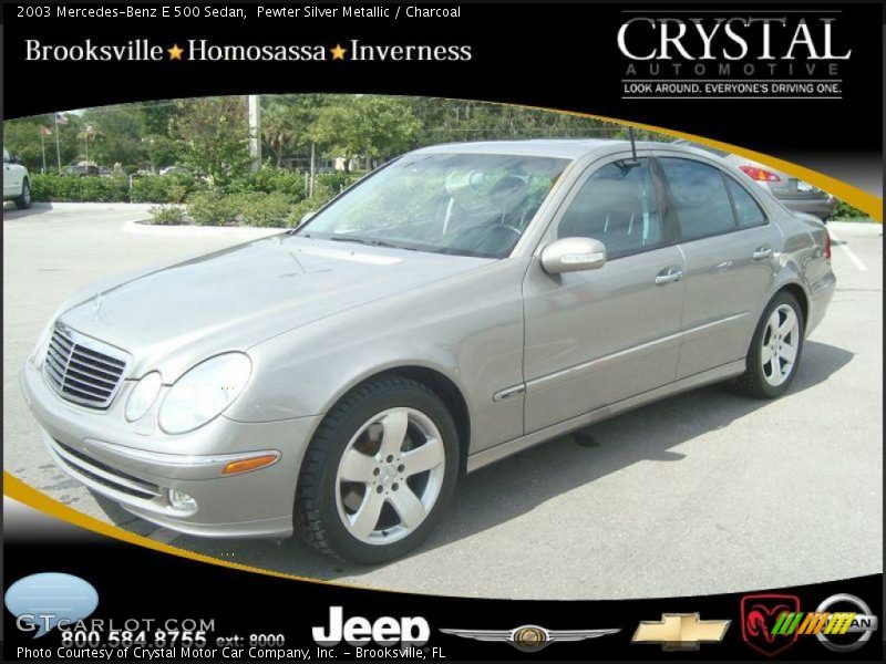 Pewter Silver Metallic / Charcoal 2003 Mercedes-Benz E 500 Sedan