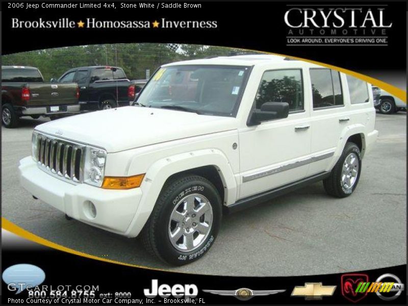 Stone White / Saddle Brown 2006 Jeep Commander Limited 4x4