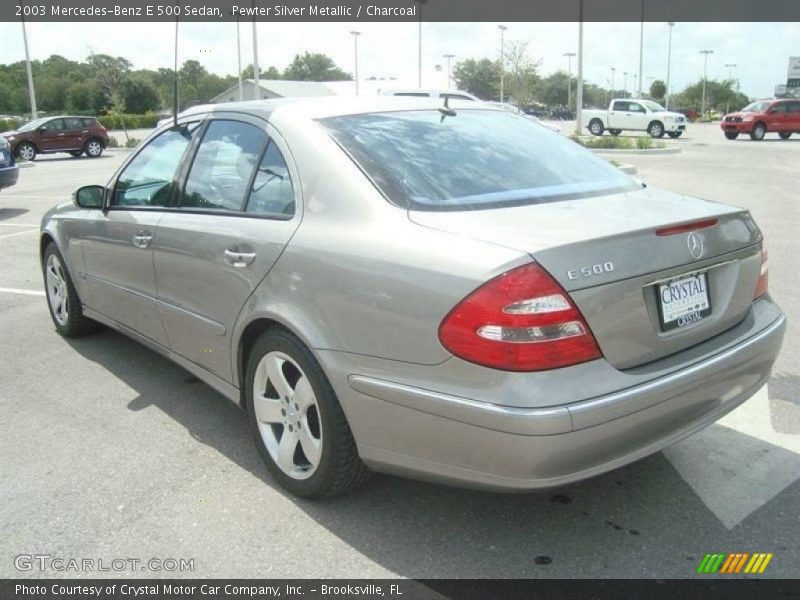 Pewter Silver Metallic / Charcoal 2003 Mercedes-Benz E 500 Sedan