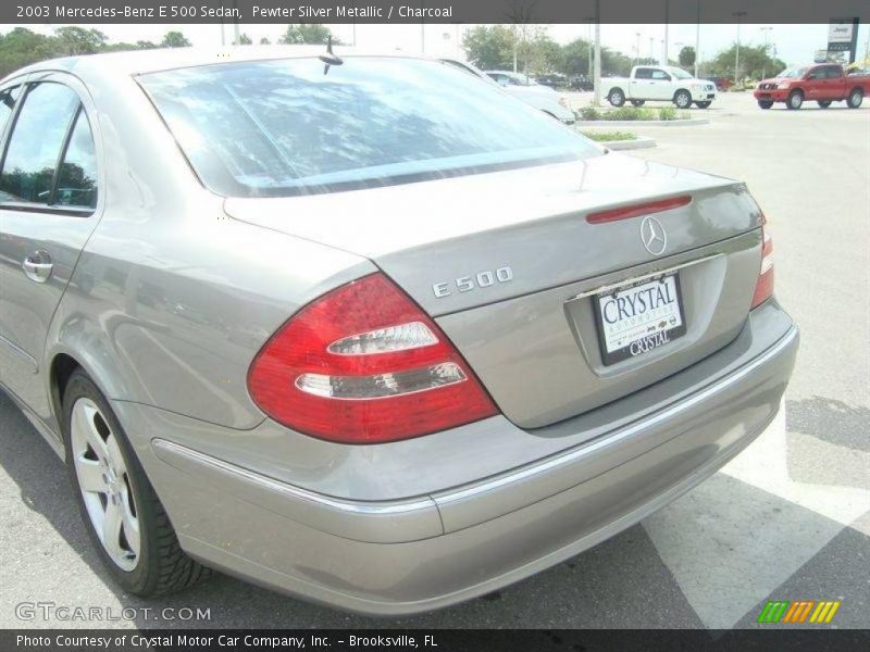 Pewter Silver Metallic / Charcoal 2003 Mercedes-Benz E 500 Sedan