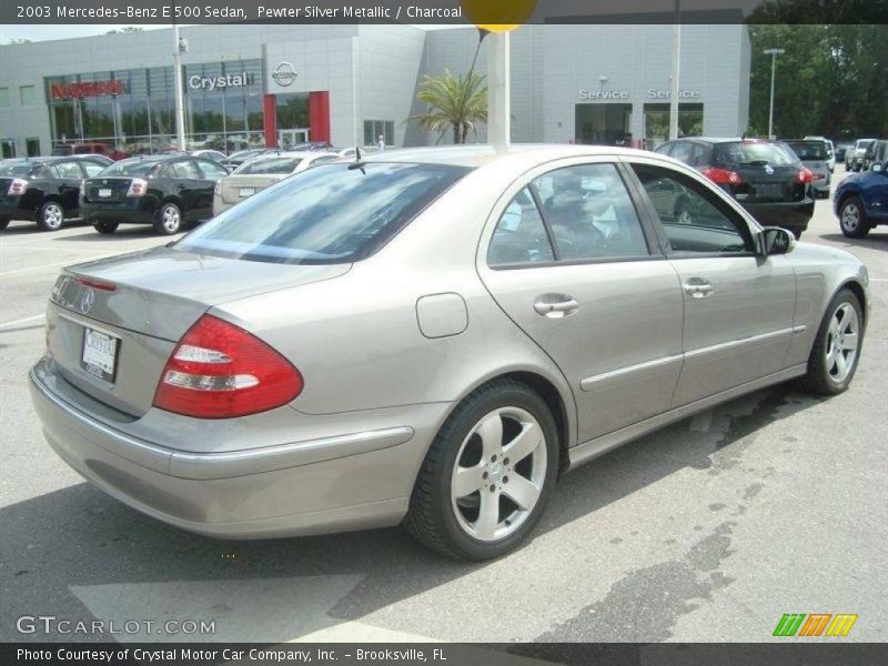 Pewter Silver Metallic / Charcoal 2003 Mercedes-Benz E 500 Sedan
